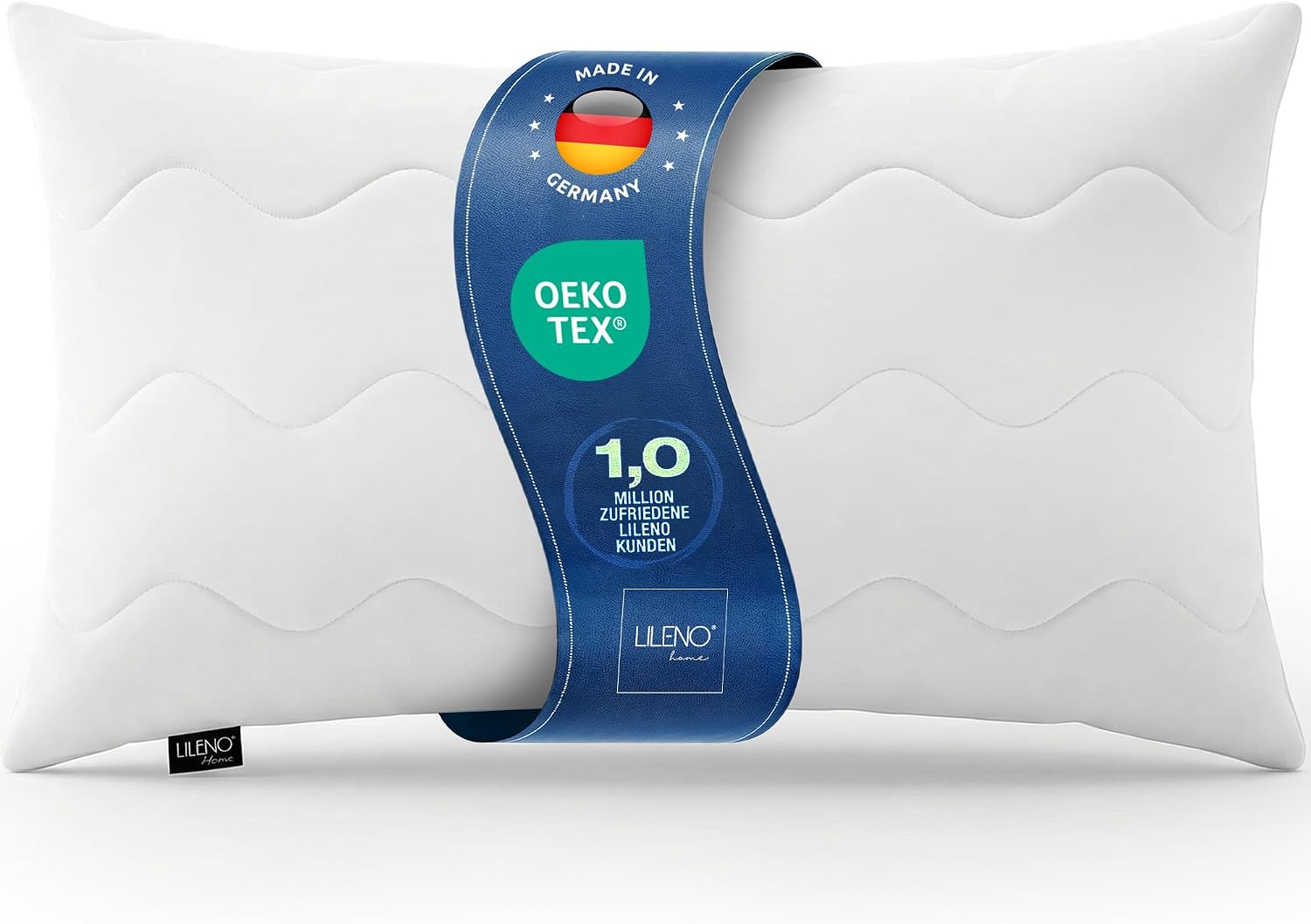 Detalle de LILENO HOME Allergiker Kopfkissen 40x80