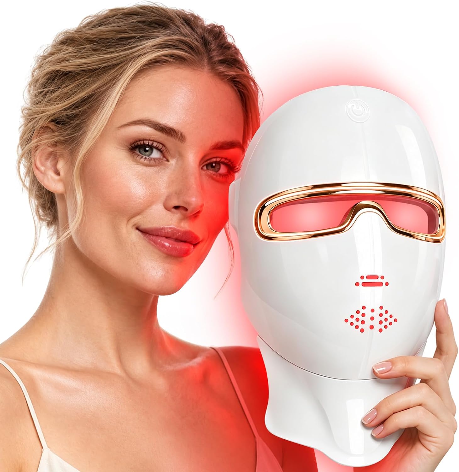 Detalle de Aimilove red light therapy mask 850nm