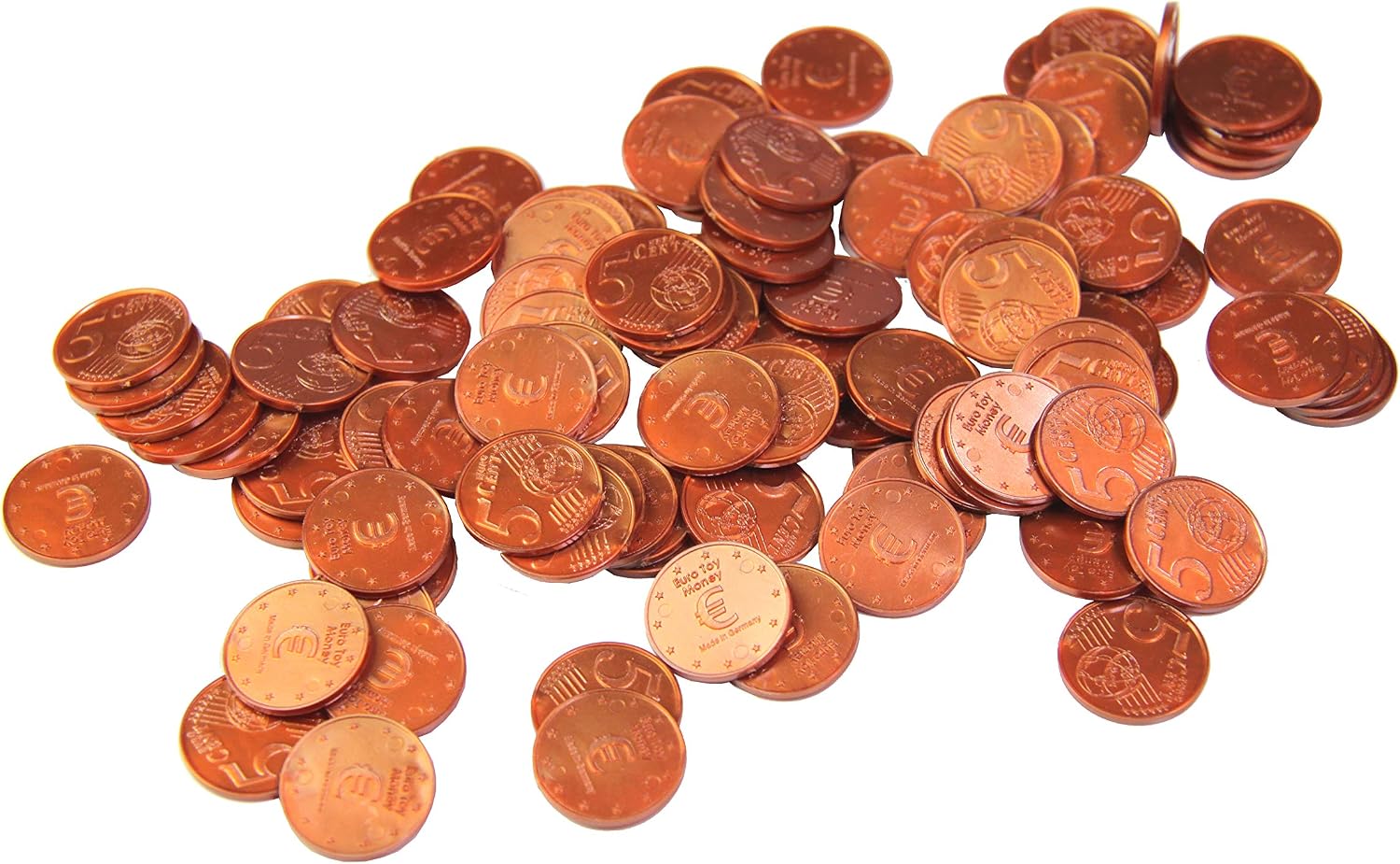 Thumbnail 6 de WISSNER Lär dig aktivt – euro-lekpengar, 100 20-centmynt i RE-plast