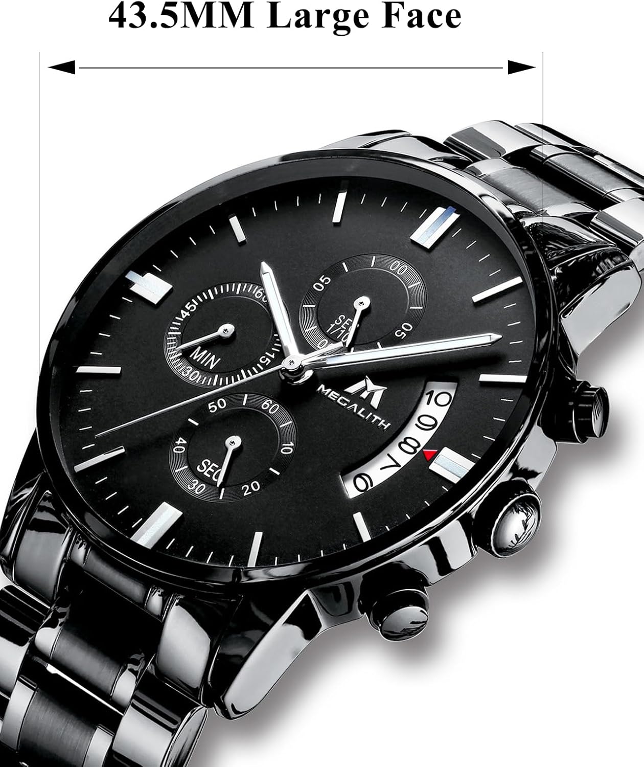 Detalle 2 de MEGALITH Herrenuhr Chronograph 43,5 mm