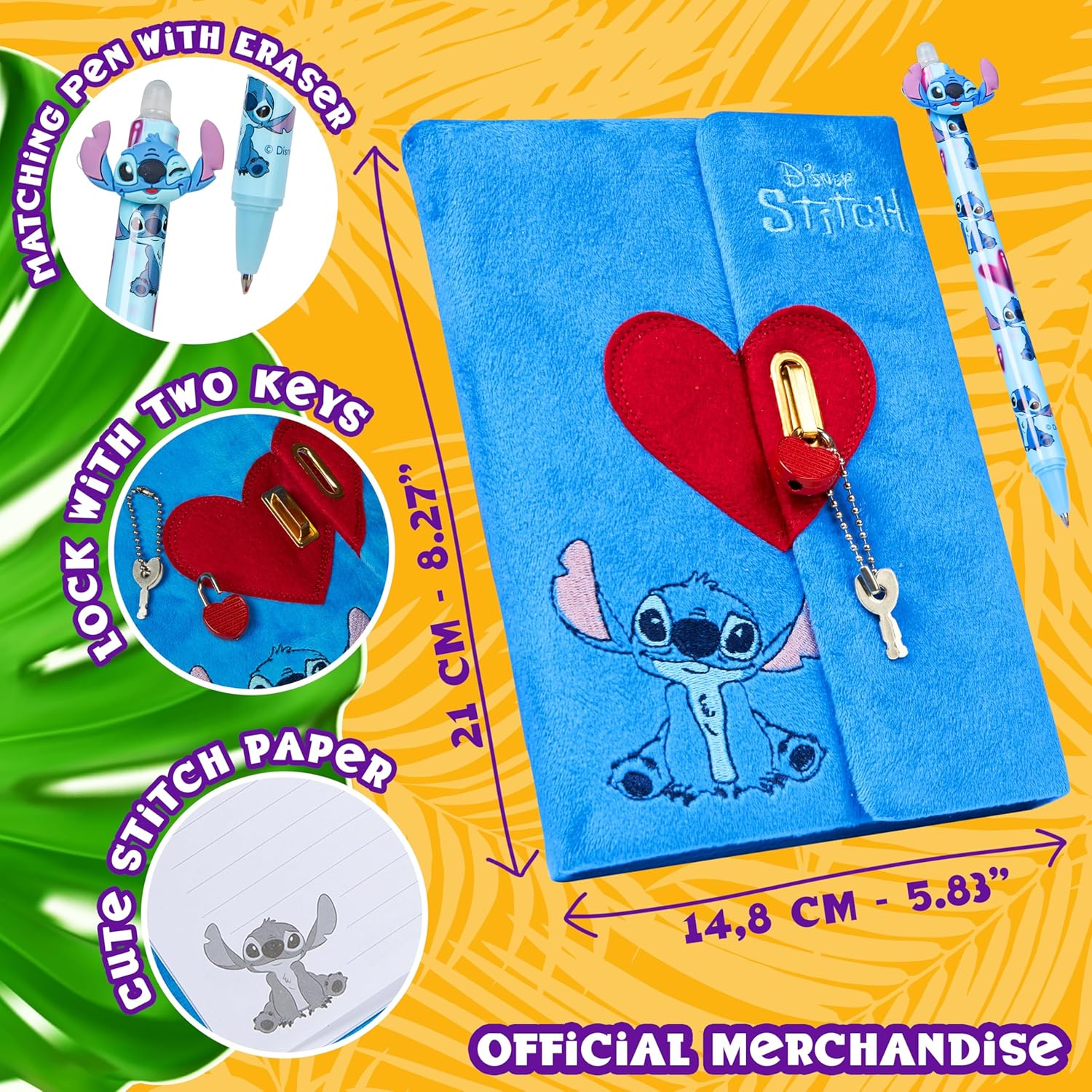 Thumbnail 2 de Disney Stitch A5 Secret Diary with Pen 📓