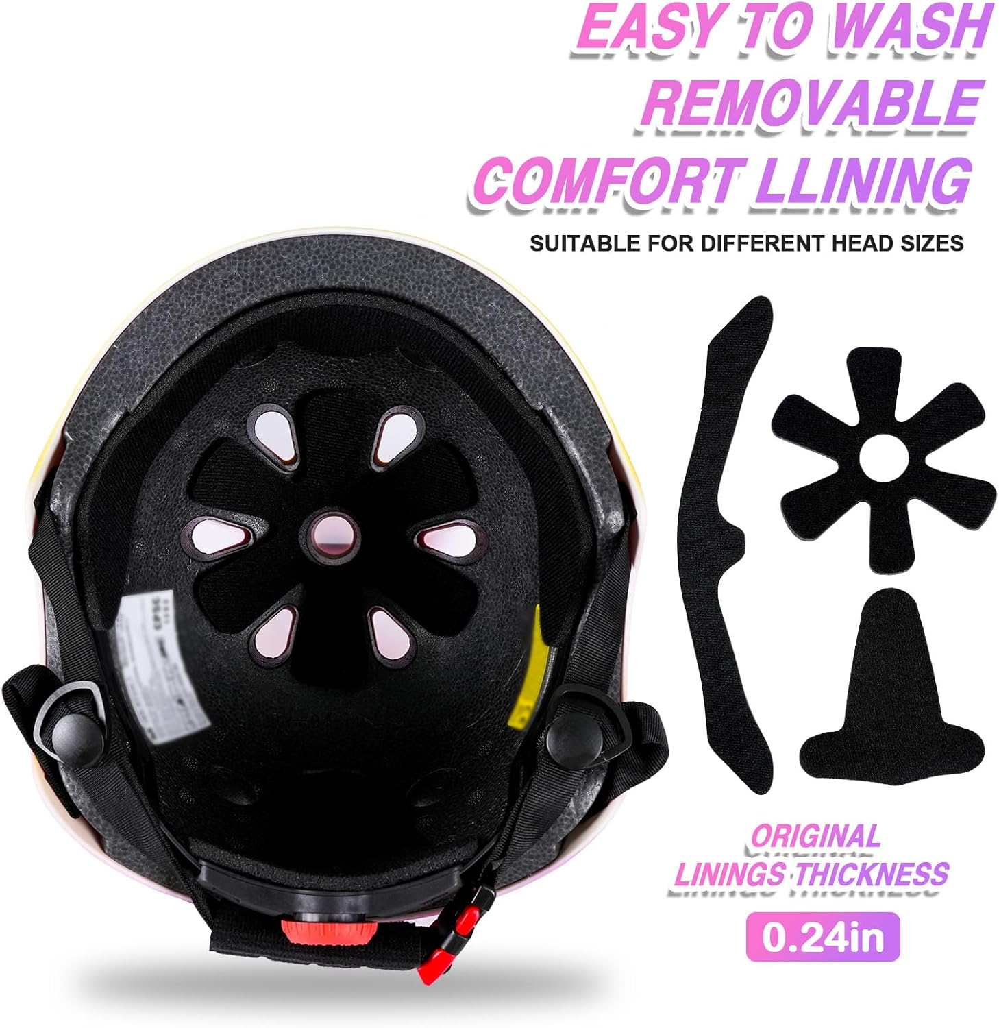 Thumbnail 6 de Kids Bike Helmet with Protective Gear Set for Ages 3-14+ (Girls & Boys) plus Knee, Elbow, and Wrist Guards