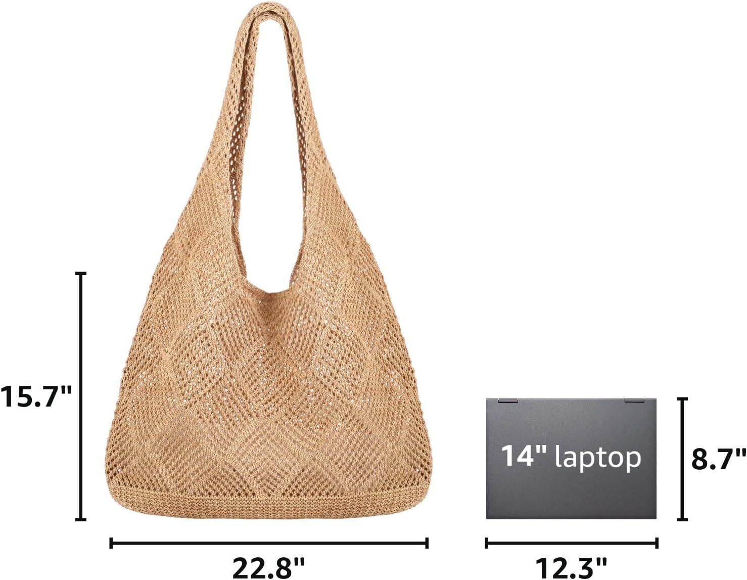 Detalle de COOKOOKY Crochet Beach Tote Bag