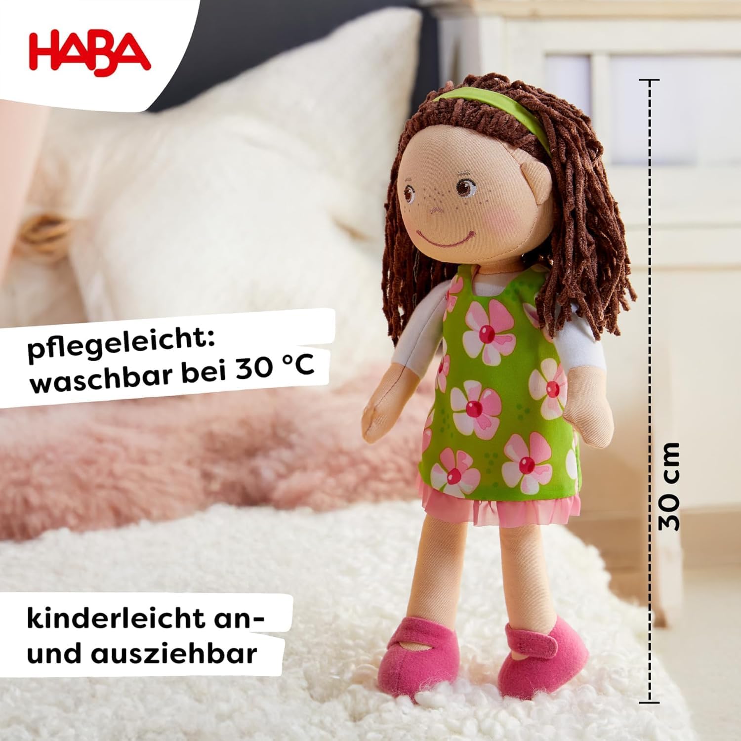 Thumbnail 2 de HABA Coco 30 cm Stoffpuppe