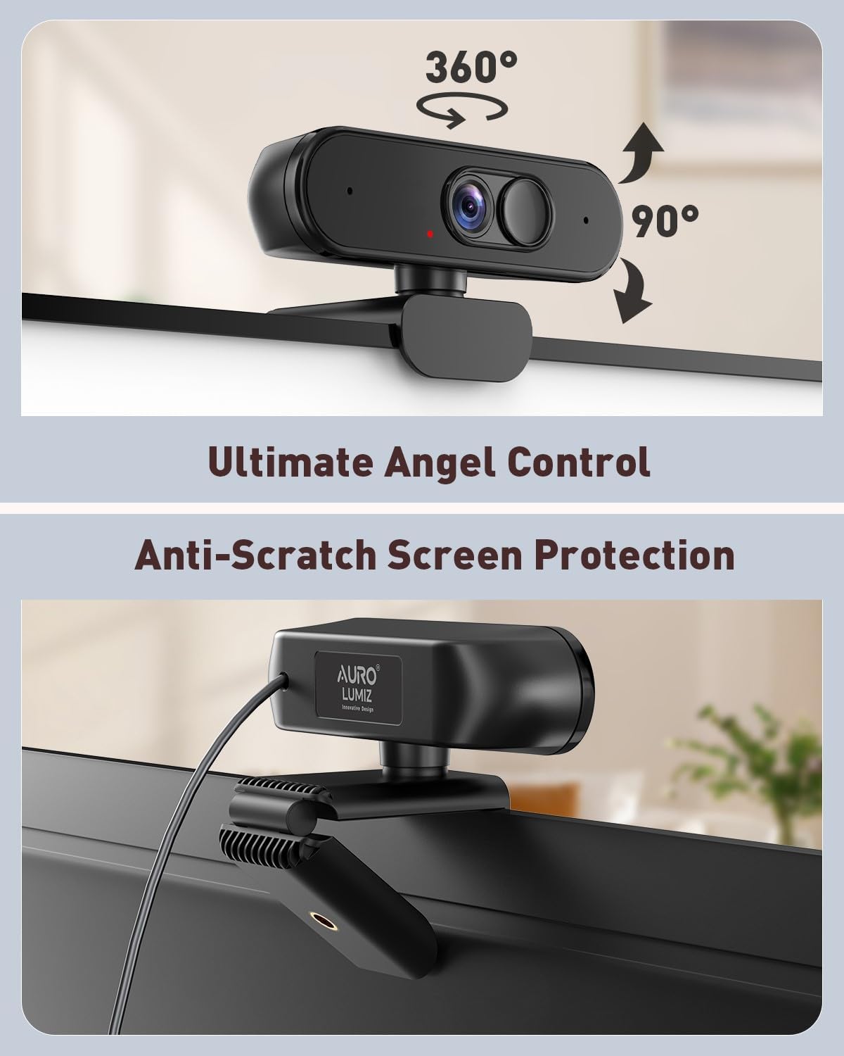 Thumbnail 3 de Aurolumiz 1080P Webcam with Privacy Shield