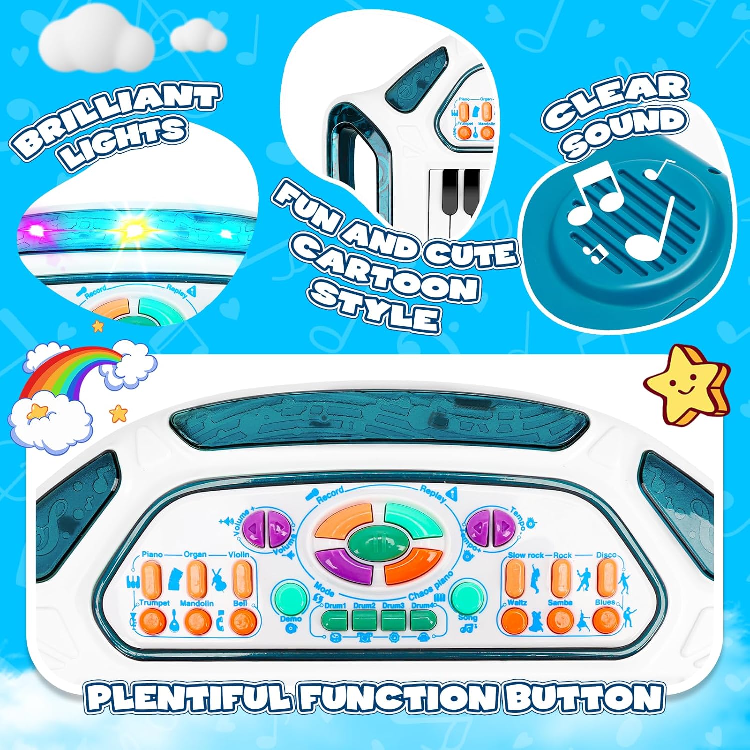 Thumbnail 4 de Kids Piano Keyboard 24 keys for toddlers
