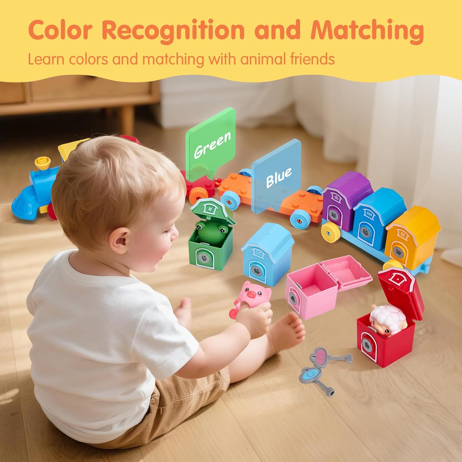 Thumbnail 3 de hahaland Montessori Train Set 9 pieces 🚂