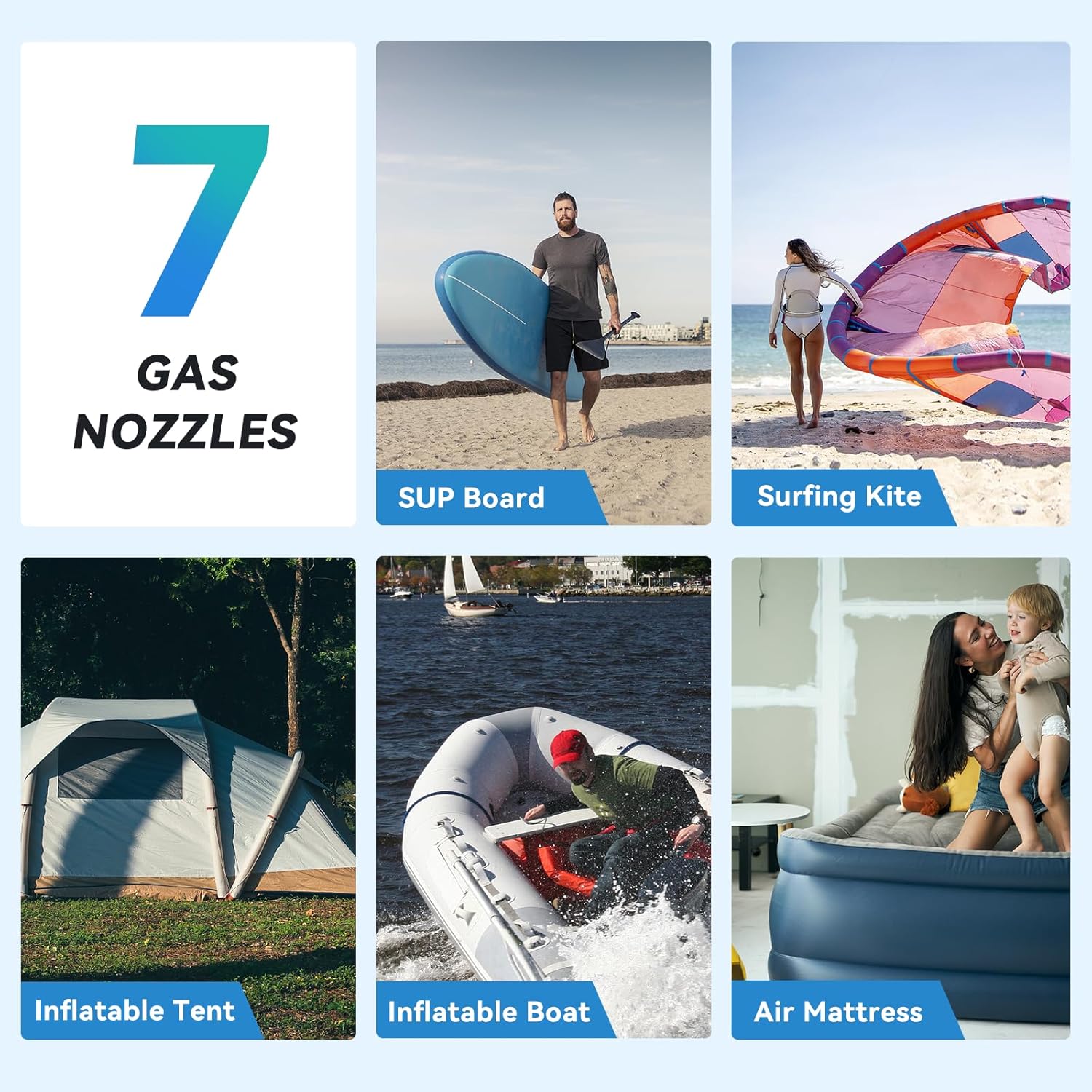 Thumbnail 6 de CYCPLUS 20PSI High Pressure Smart SUP Air Pump (Rechargeable) – Dual Stage Inflation/Deflation