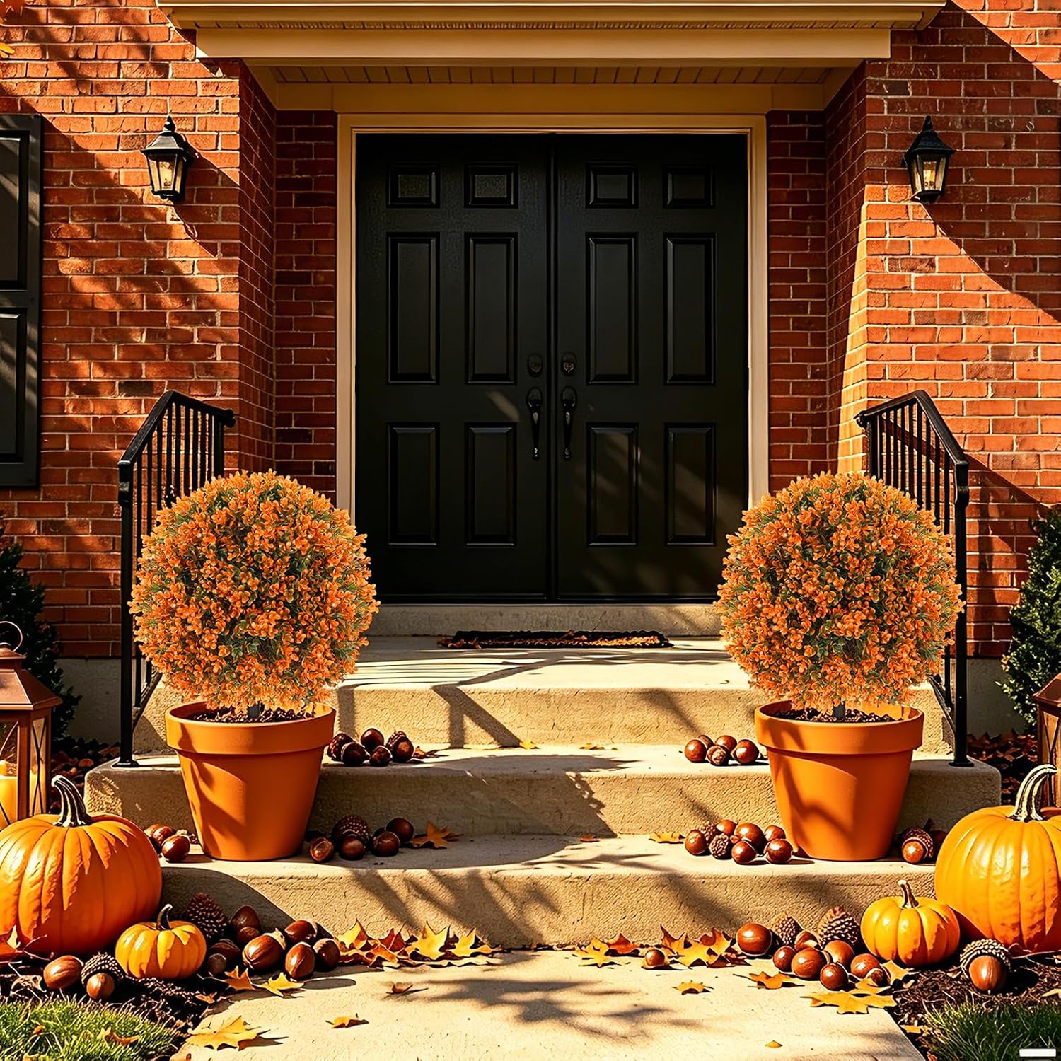 Detalle de Grooy Artificial Boxwood Topiary Trees, 2 Pack