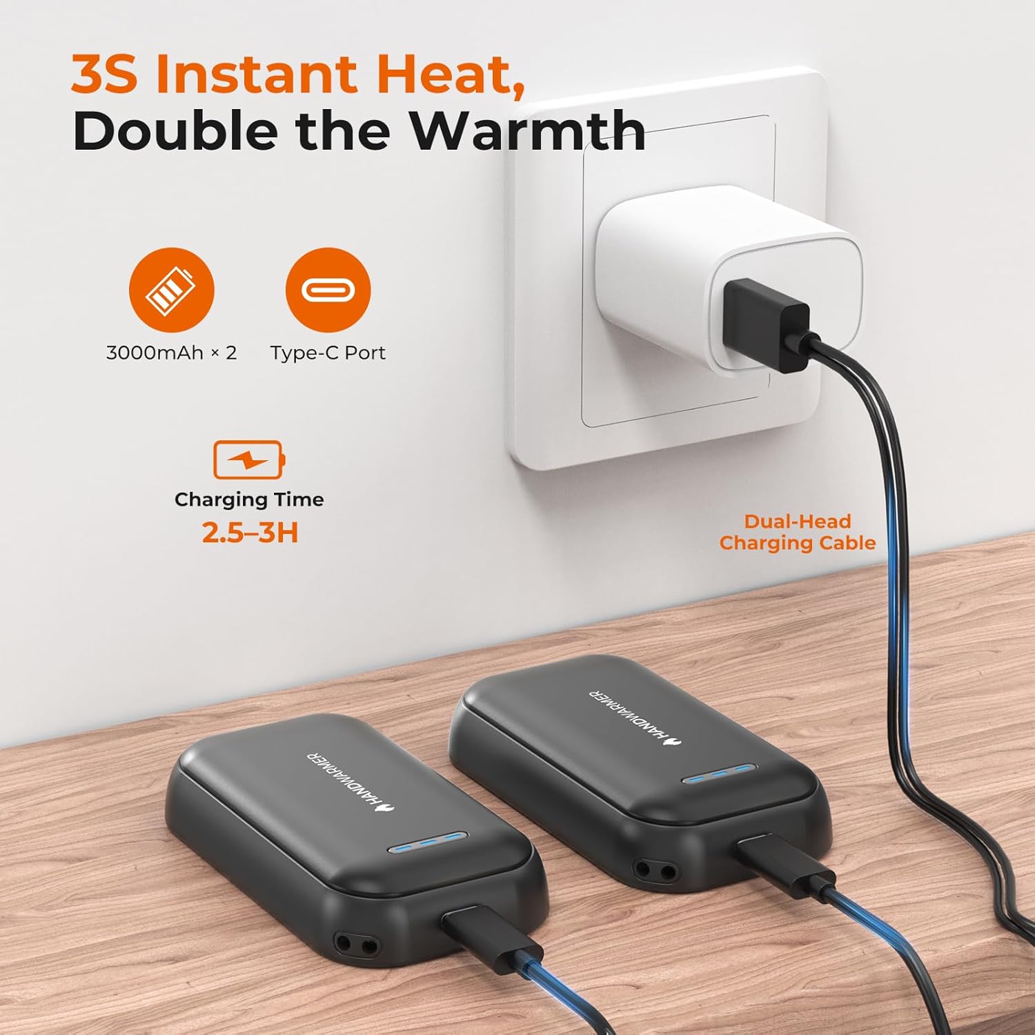 Thumbnail 3 de DDHTSAL Magnetic Rechargeable Hand Warmers 6000 mAh