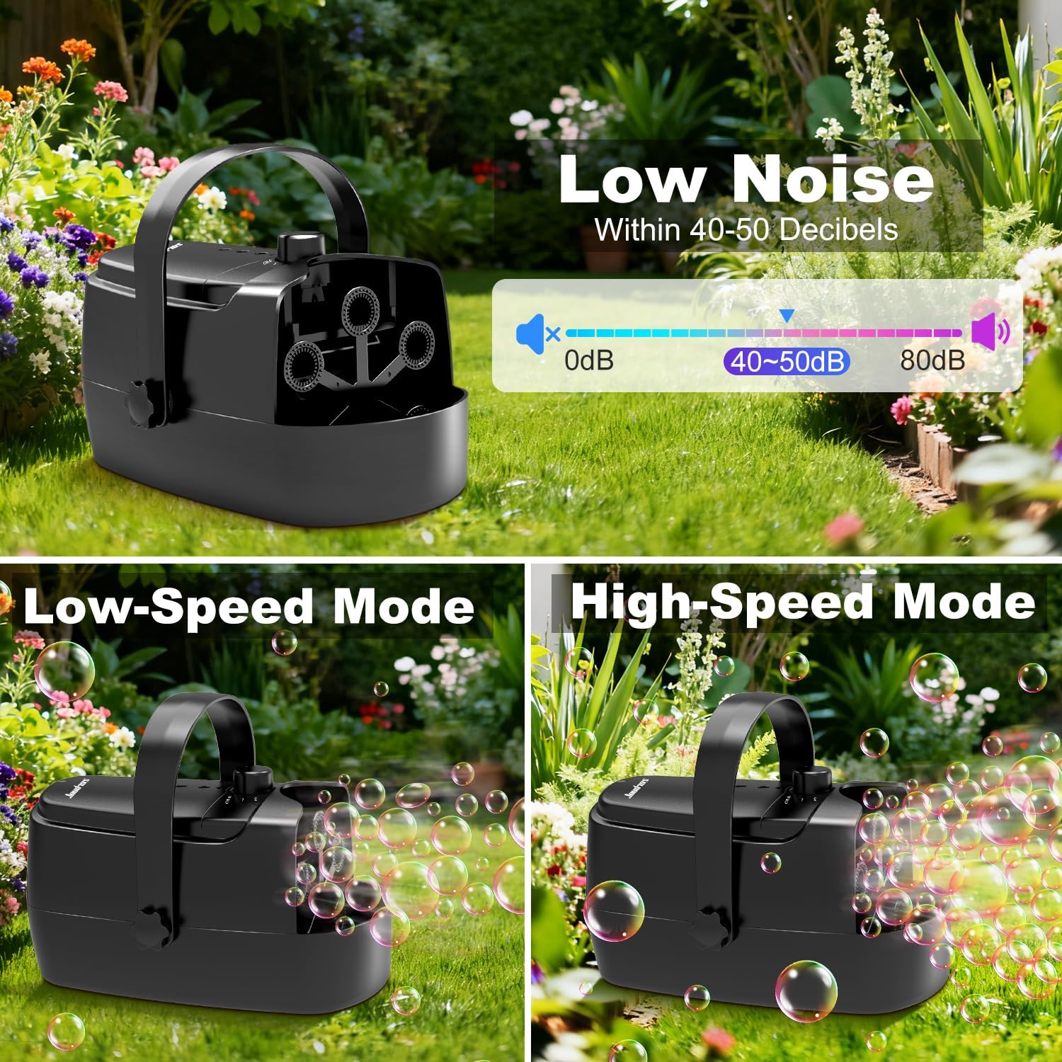 Detalle 2 de Durable Automatic Bubble Blower 18000+ ๐