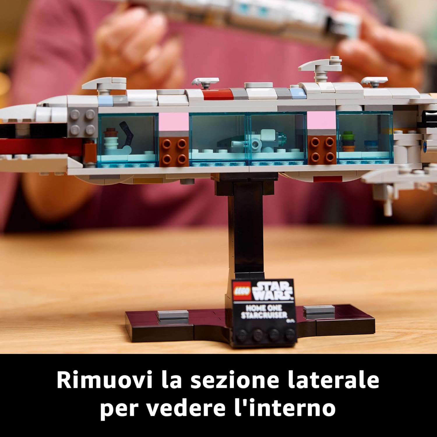 Thumbnail 3 de LEGO Star Wars 75405 Starcruiser Home One: modellino espositivo della Nebulon-B e della battaglia di Endor