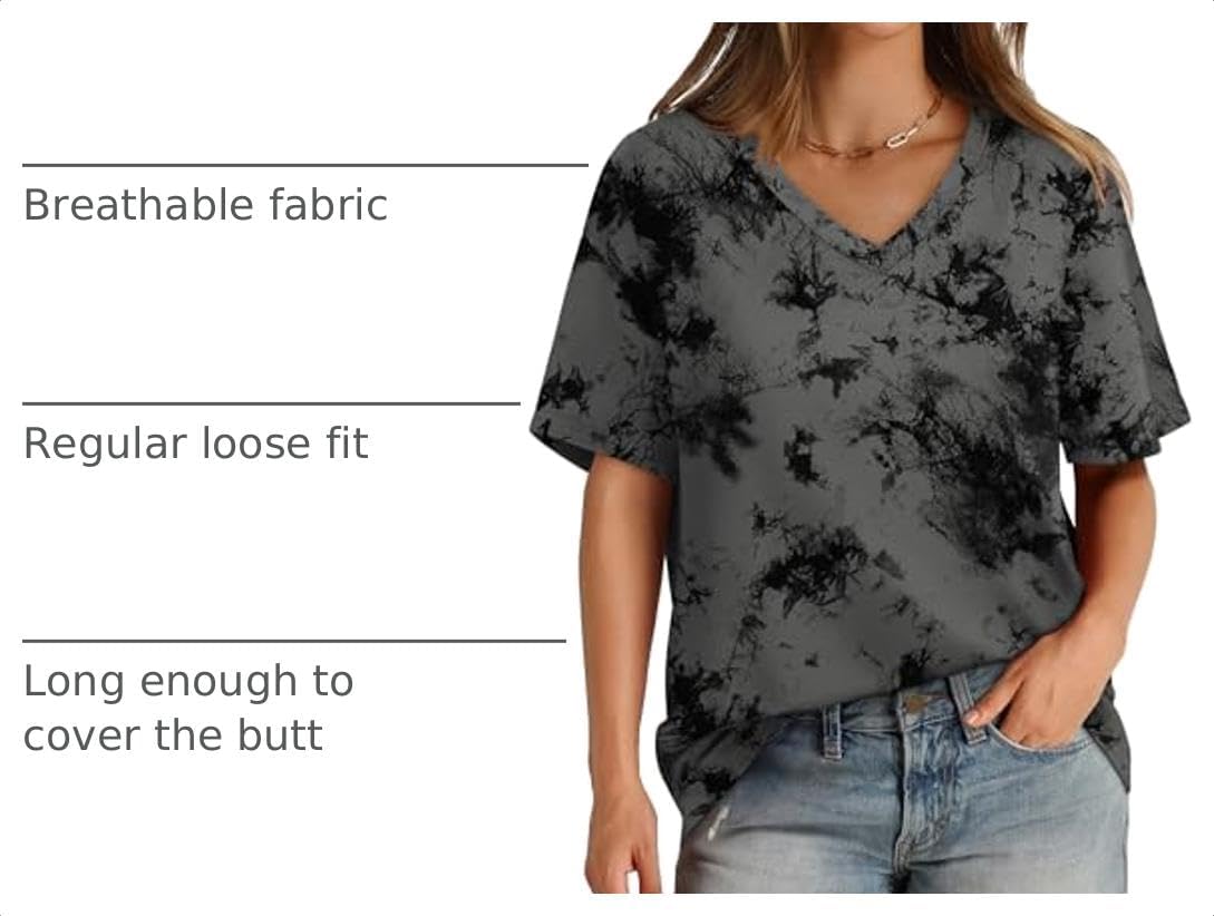 Detalle 2 de Aokosor Women's V-Neck T-Shirt, S–4XL