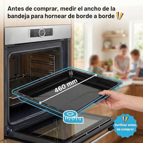 Thumbnail 1 de ICQN Bandeja Esmaltada con Rejilla para Horno 46x37x3 cm: compatible con TEKA y Bosch