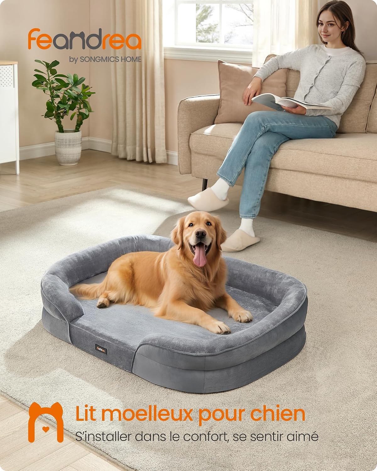 Detalle 2 de Feandrea PGW283G01 Panier chien grande 106 x 76 cm