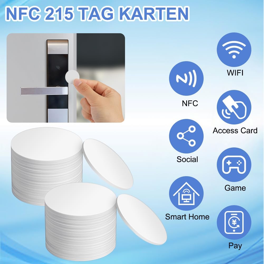 Thumbnail 3 de OFFCUP NFC Tarjetas 30pc NTAG215 programables