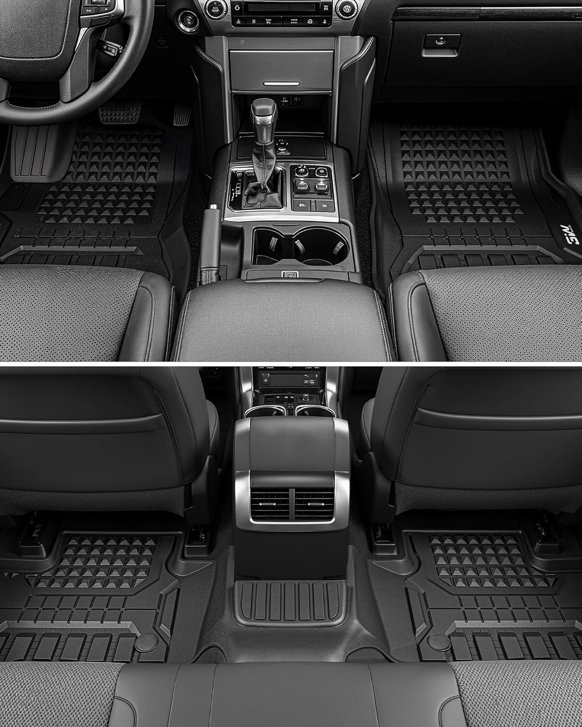 Thumbnail 4 de 3W Custom Fit Floor Mats & Cargo Liner for 2024-2027 Toyota Land Cruiser Prado