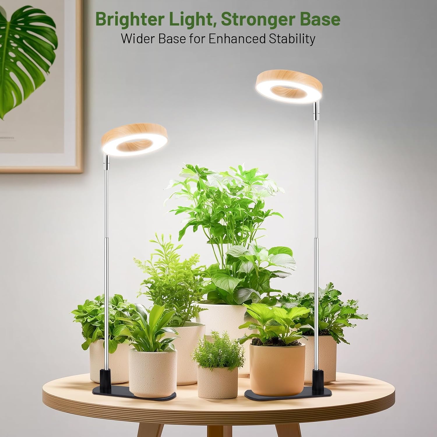 Thumbnail 1 de LBW A0264 2-Pack Full-Spectrum Grow Lights, 48 LEDs, Adjustable Height