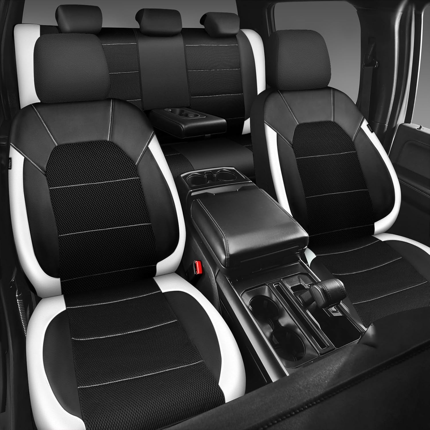 Thumbnail 3 de CAR PASS Universal Leather Car Seat Covers Full Set