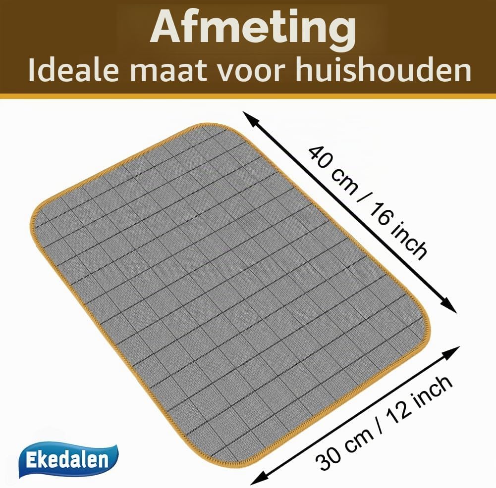 Detalle 1 de Ekedalen 6X koolstof-microvezeldoeken, 40 x 30 cm, 400 GSM, 6 stuks