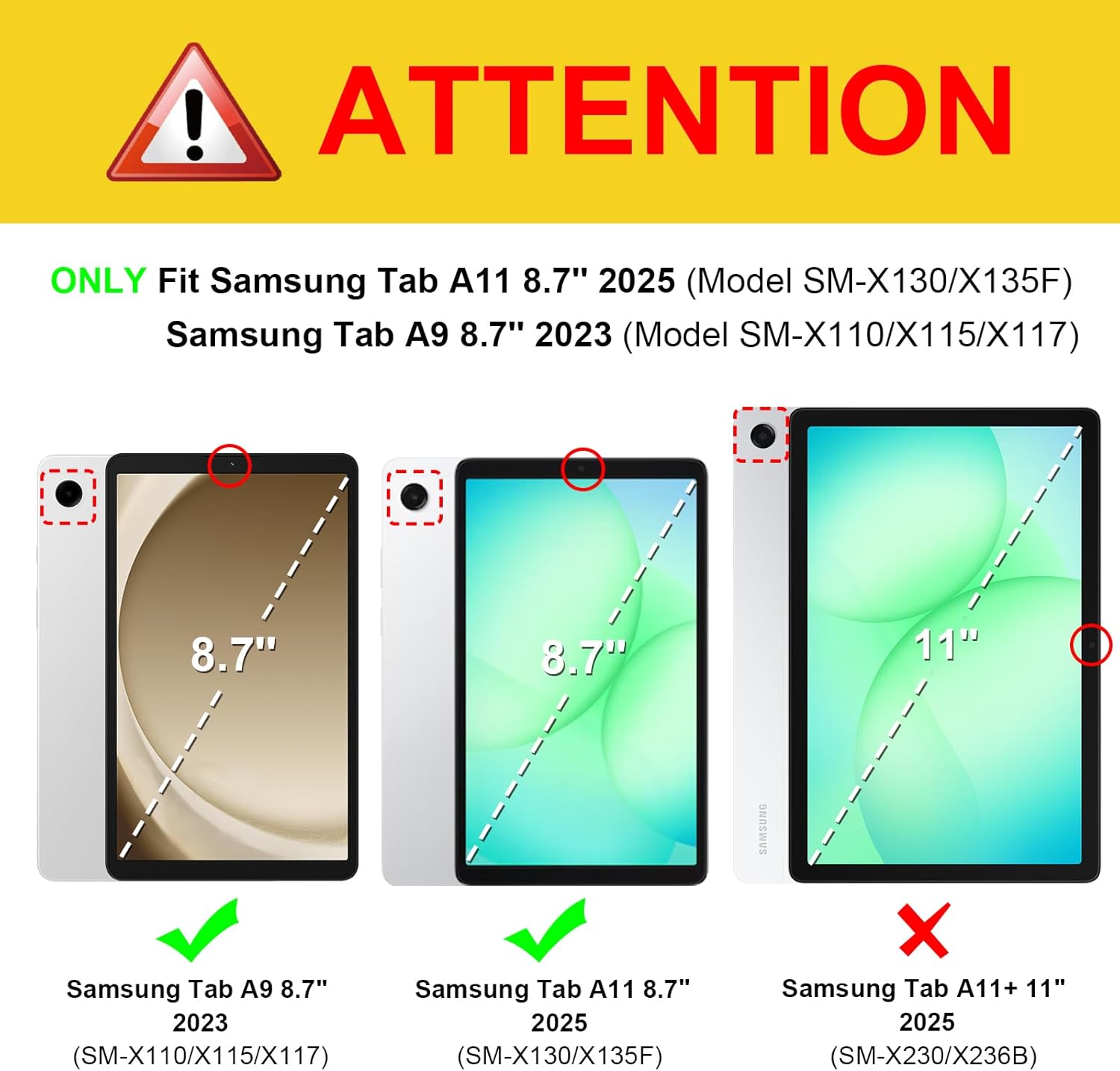 Thumbnail 1 de FINTIE Custodia Slim per Samsung Galaxy Tab A11/A9 8.7" (2025/2023) - Teal