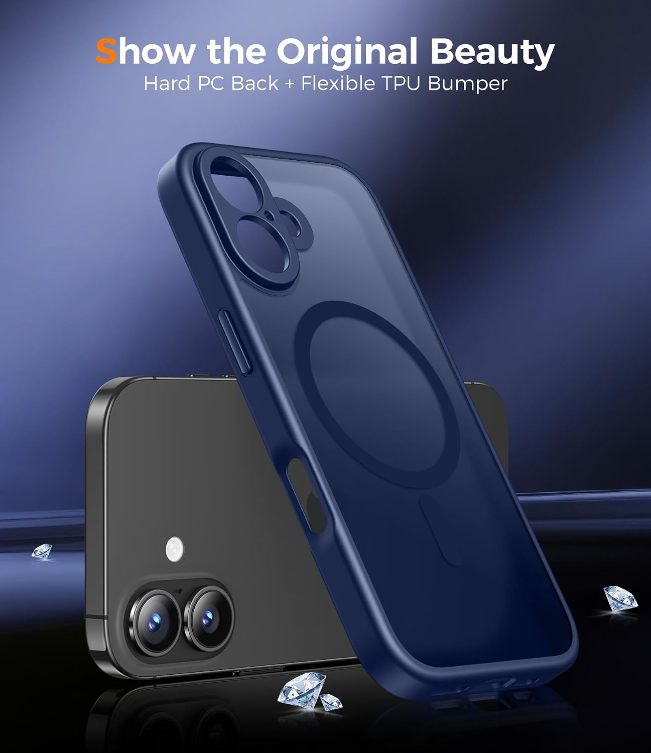 Detalle de Qasyfanc Funda para iPhone 16 6,1 Pulgadas MagSafe