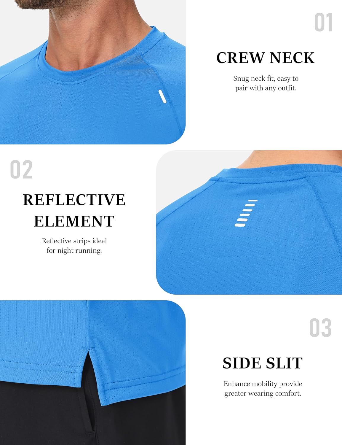Thumbnail 3 de MAGCOMSEN Men's Dry Fit Mesh Short Sleeve Shirt