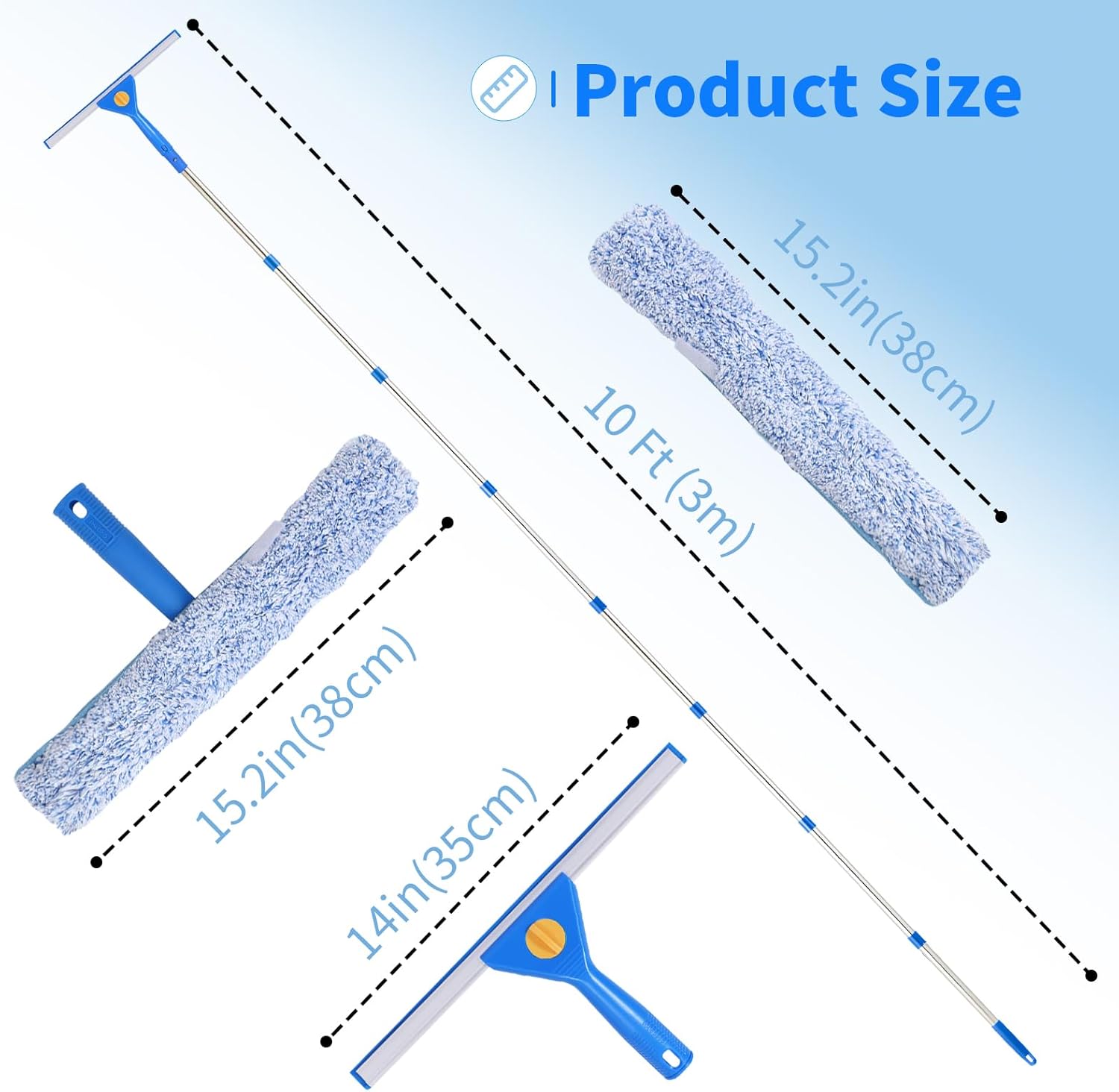 Thumbnail 4 de 3M Window Cleaning Kit Cleaner Tool