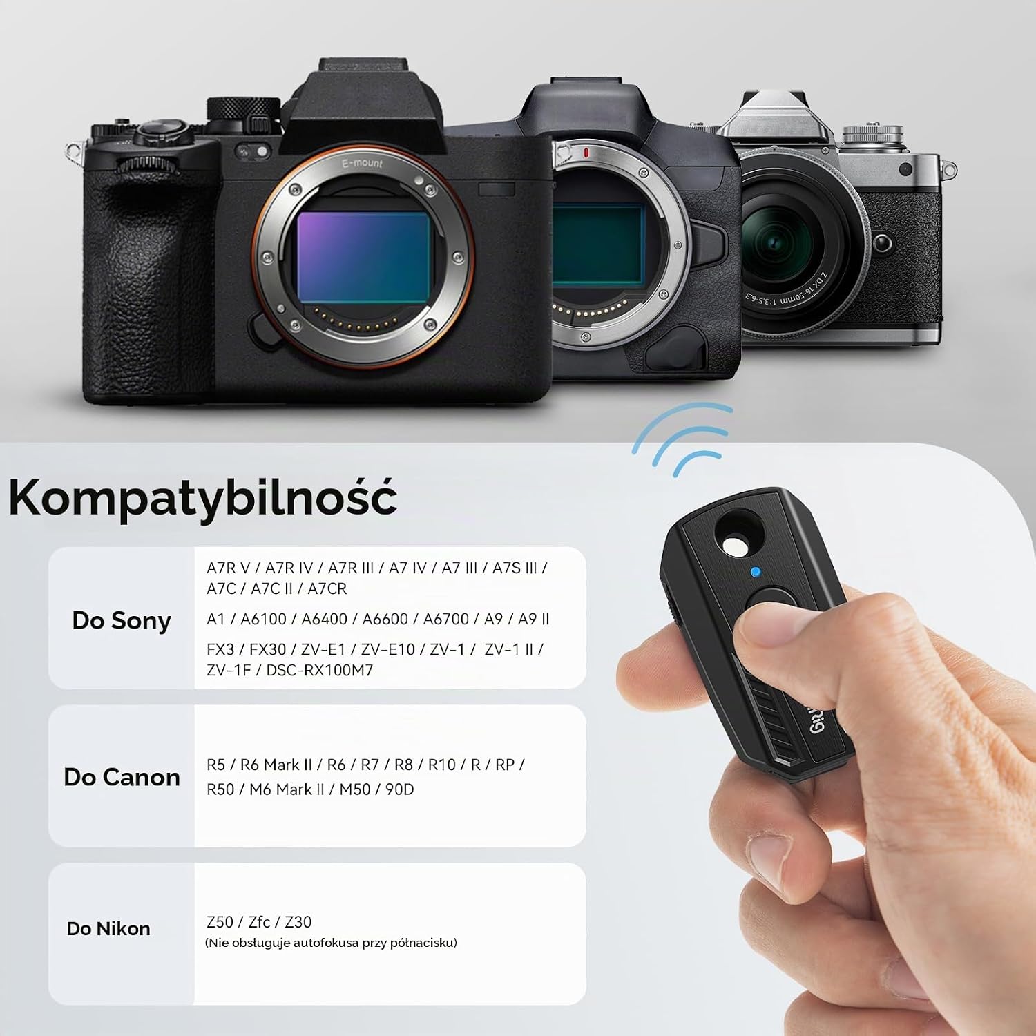 Detalle 2 de SMALLRIG 3902-CF (3902) – pilot Bluetooth do aparatów Sony, Canon i Nikon