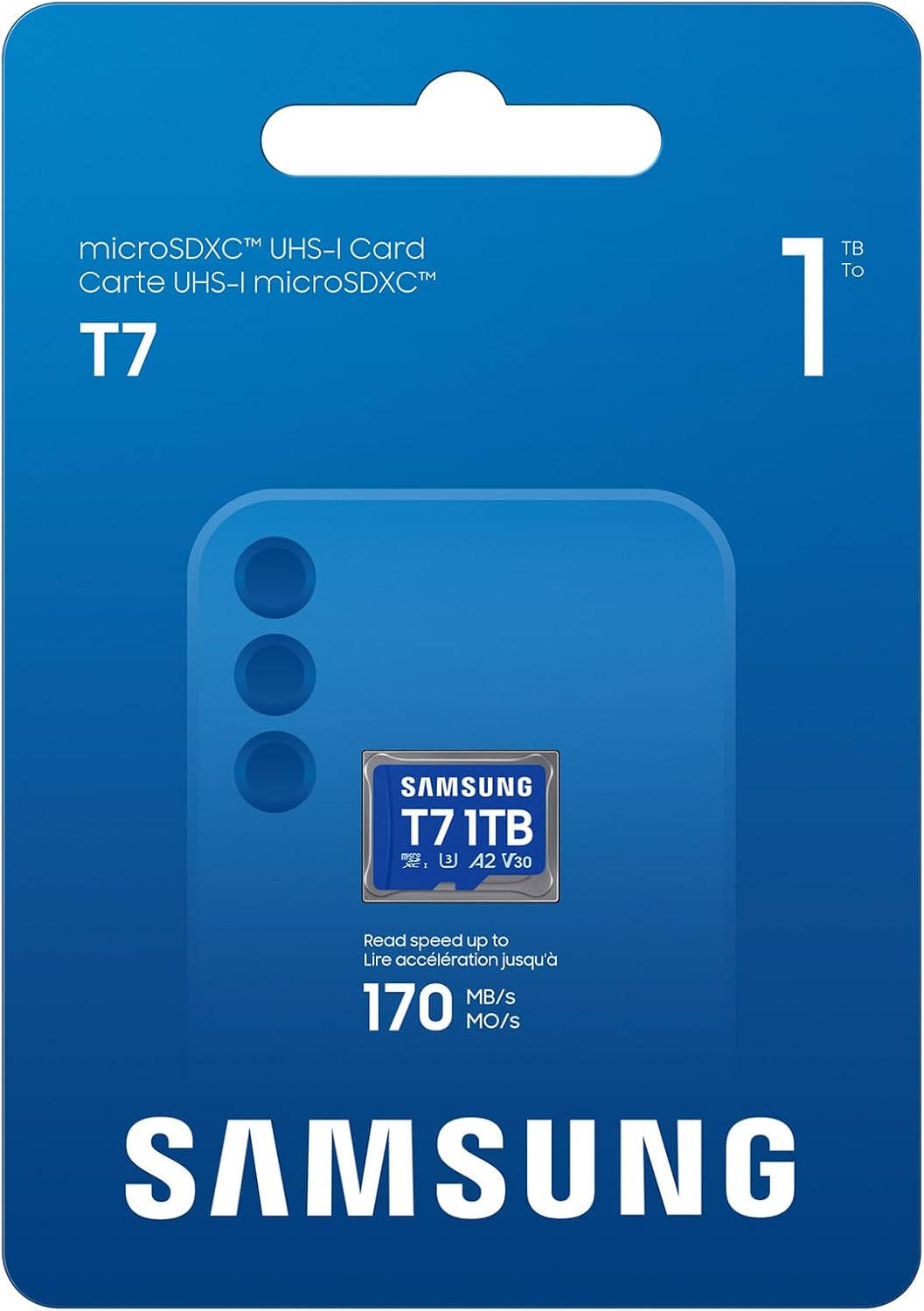 Detalle de Samsung T7 microSD-Karte 1 TB – Leistungsstarke Speichererweiterung für Mobile Gaming