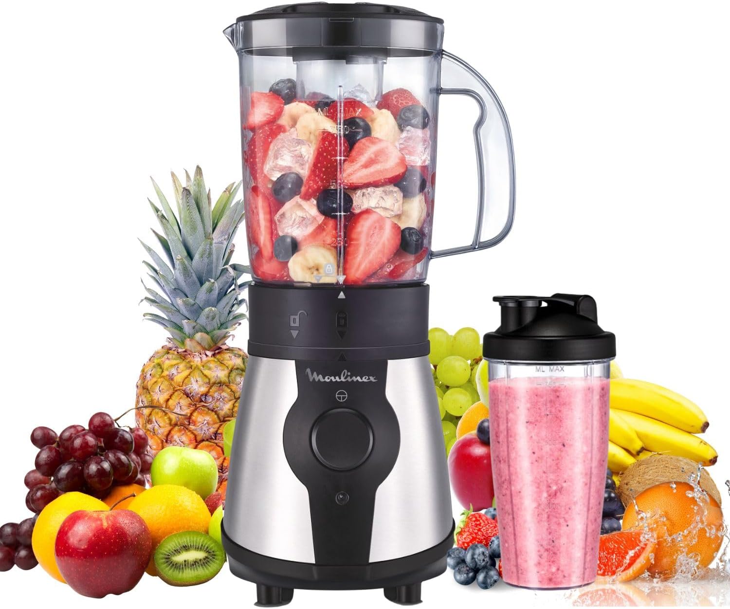 Detalle de Moulinex Blend&Go 750 ml frullatore portatile