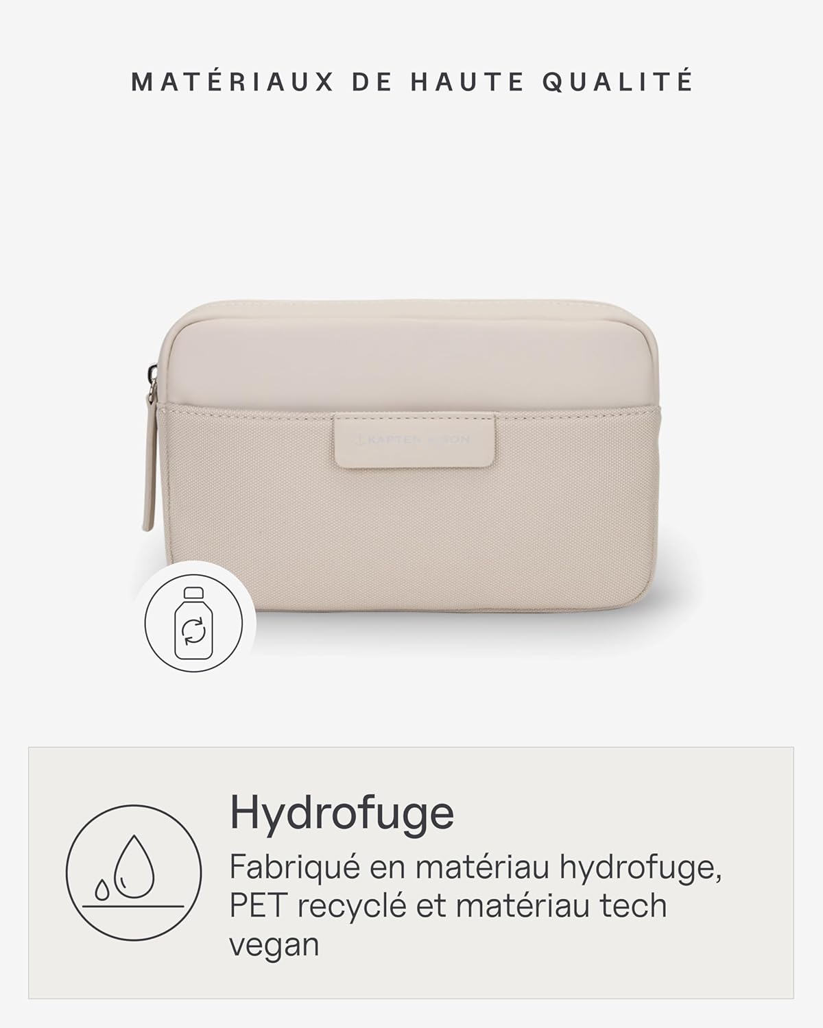 Thumbnail 5 de Kapten & Son Sac banane Bergen Sandstone 0,8 L – sac banane femme & homme beige, crossbody compact