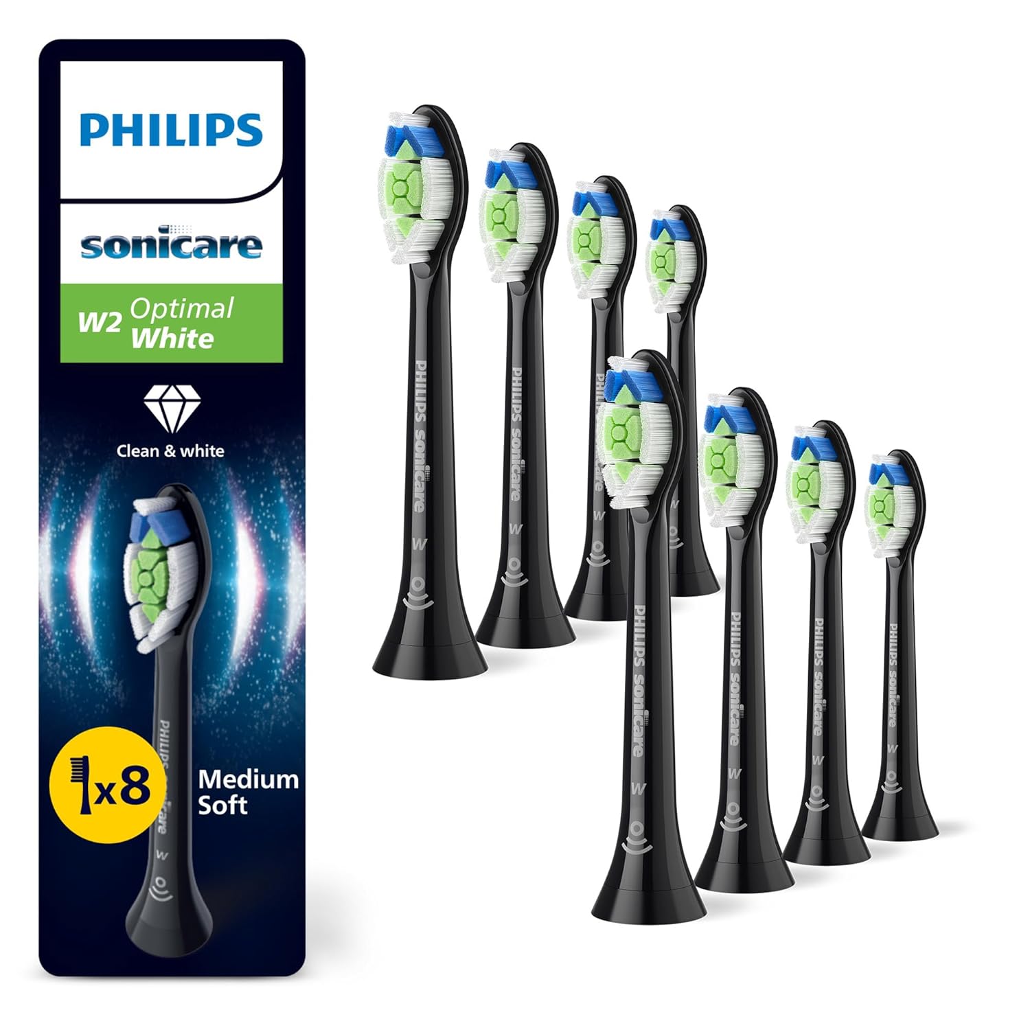 Detalle de Philips Sonicare W2 Ersatzbürstenköpfe 8er 🪥