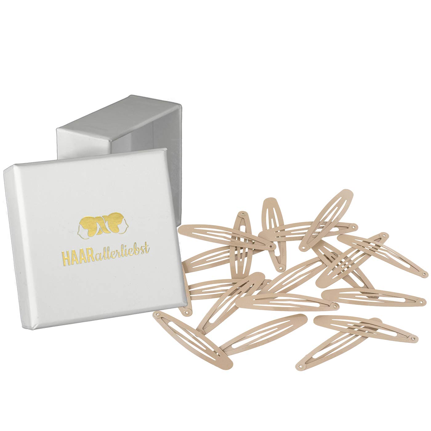 Thumbnail 6 de Haarallerliebst Haarspangen Oval 5 cm – 20 Stück in Schwarz inkl. Aufbewahrungsbox weiß