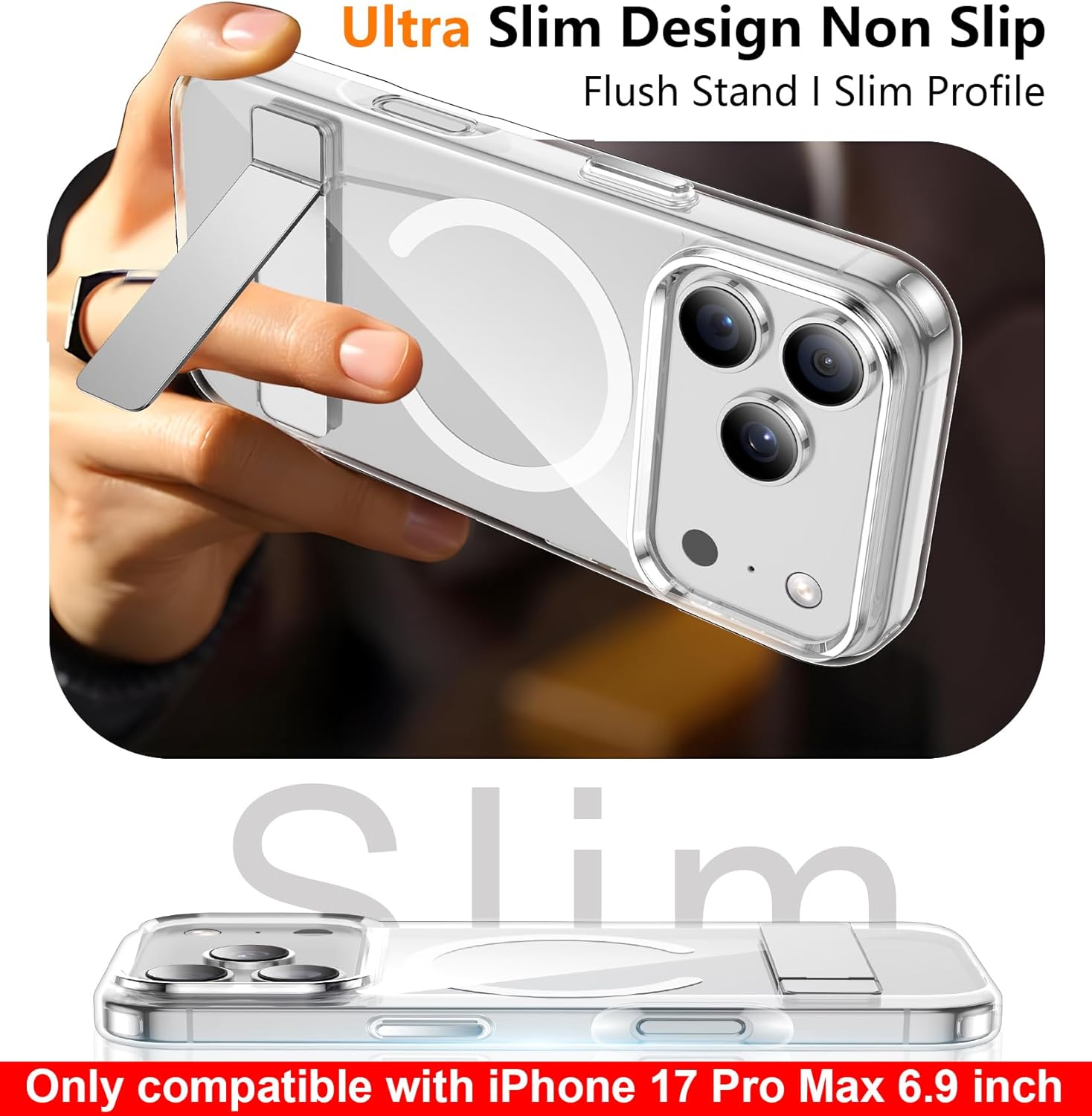 Thumbnail 5 de SPIDERCASE iPhone 17 Pro Max magnetic clear case 6.9"