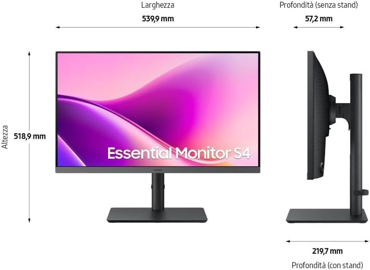 Thumbnail 3 de Samsung Monitor Serie S43UF (S24F430UAU) da 24": IPS, Full HD, 100 Hz