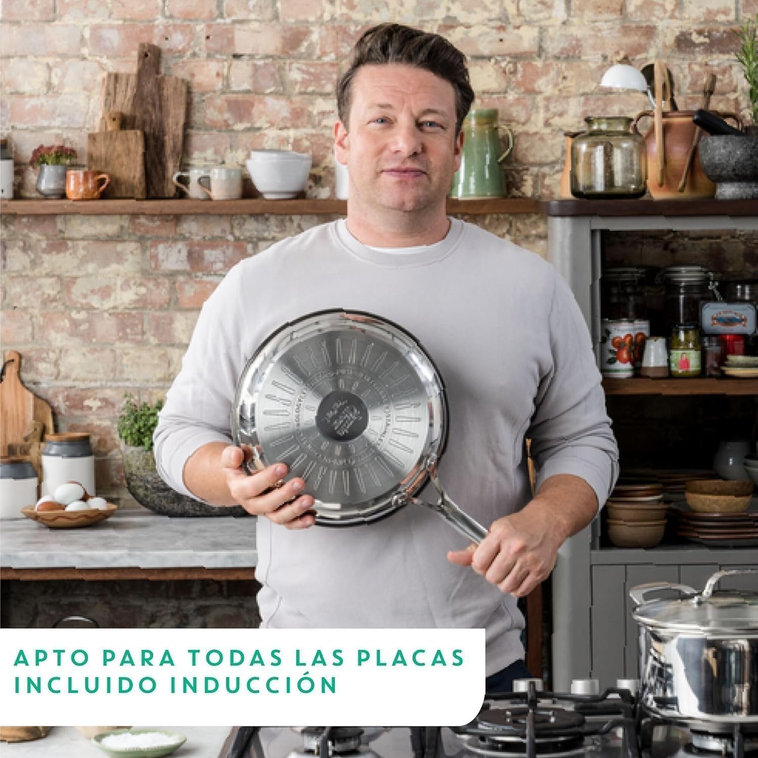 Detalle 2 de Tefal Jamie Oliver Sartenes 20/24/28 cm antiadherente