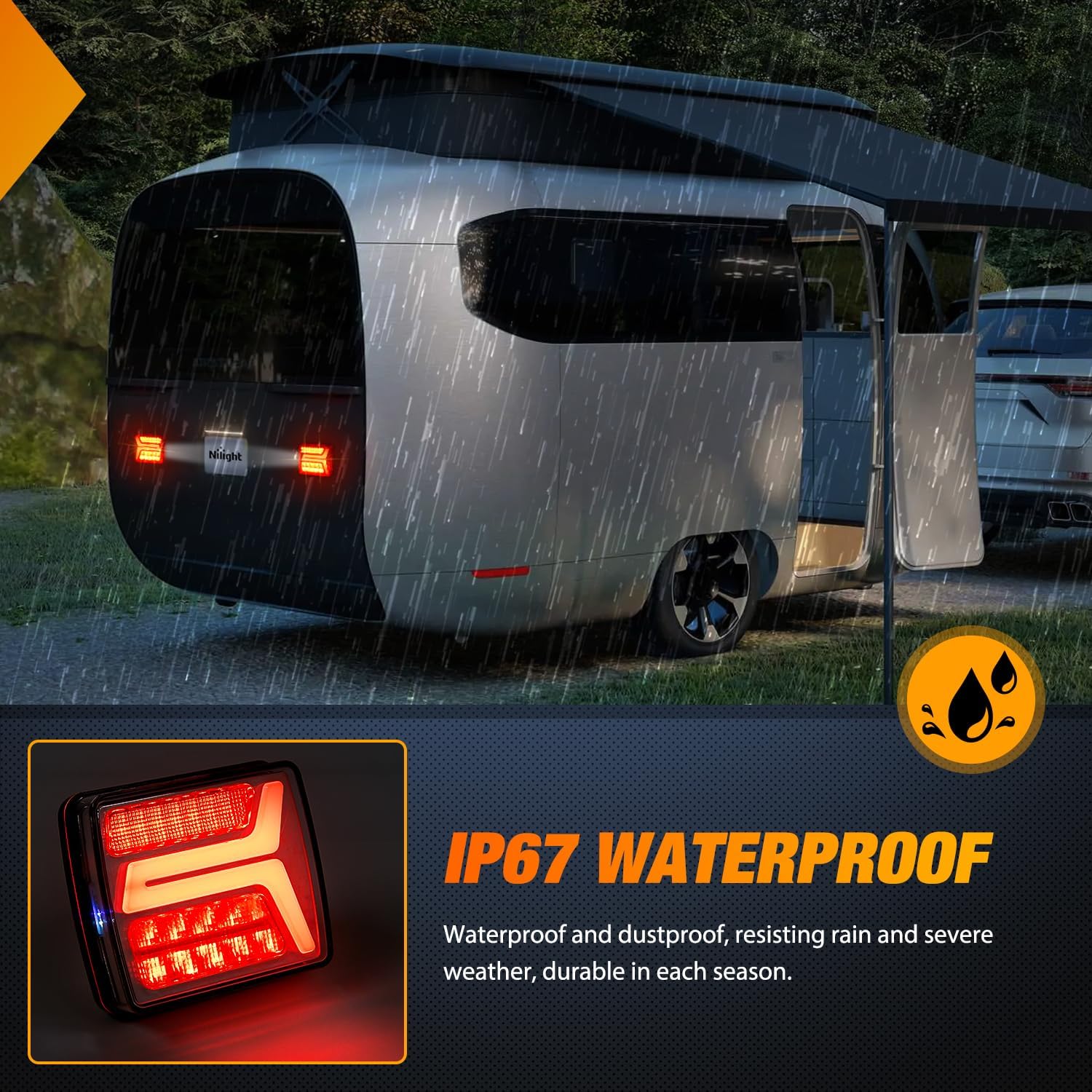 Thumbnail 4 de Nilight Magnetic Trailer Towing Light Kit 58LED 🚚