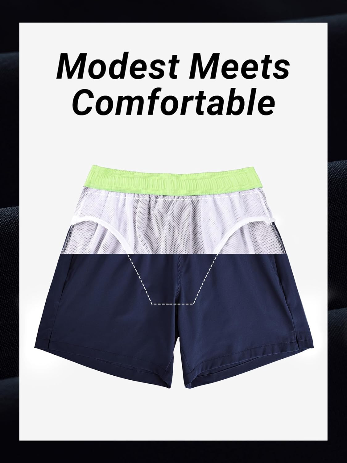 Thumbnail 3 de Arcweg Men’s Swim Trunks with Zip Pockets and Quick-Dry Mesh Lining