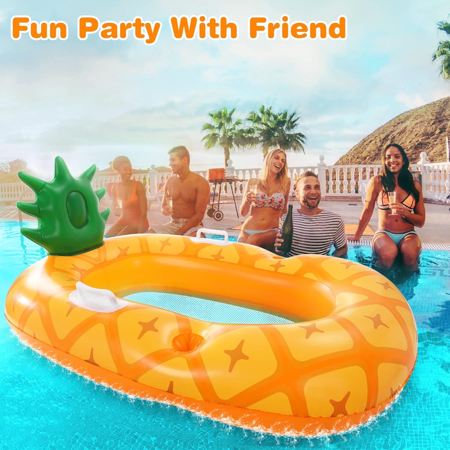 Thumbnail 6 de COOLJOYA Flottant Hamac Gonflable – chaise longue piscine et plage en PVC sûr et léger