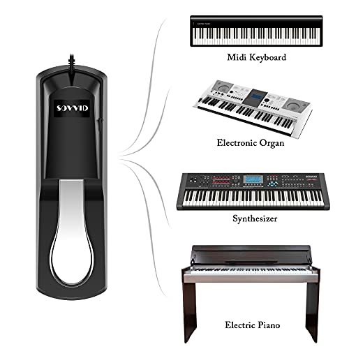 Thumbnail 6 de Sovvid Sustain Pedal for Keyboards with Polarity Switch and Anti-slip Base