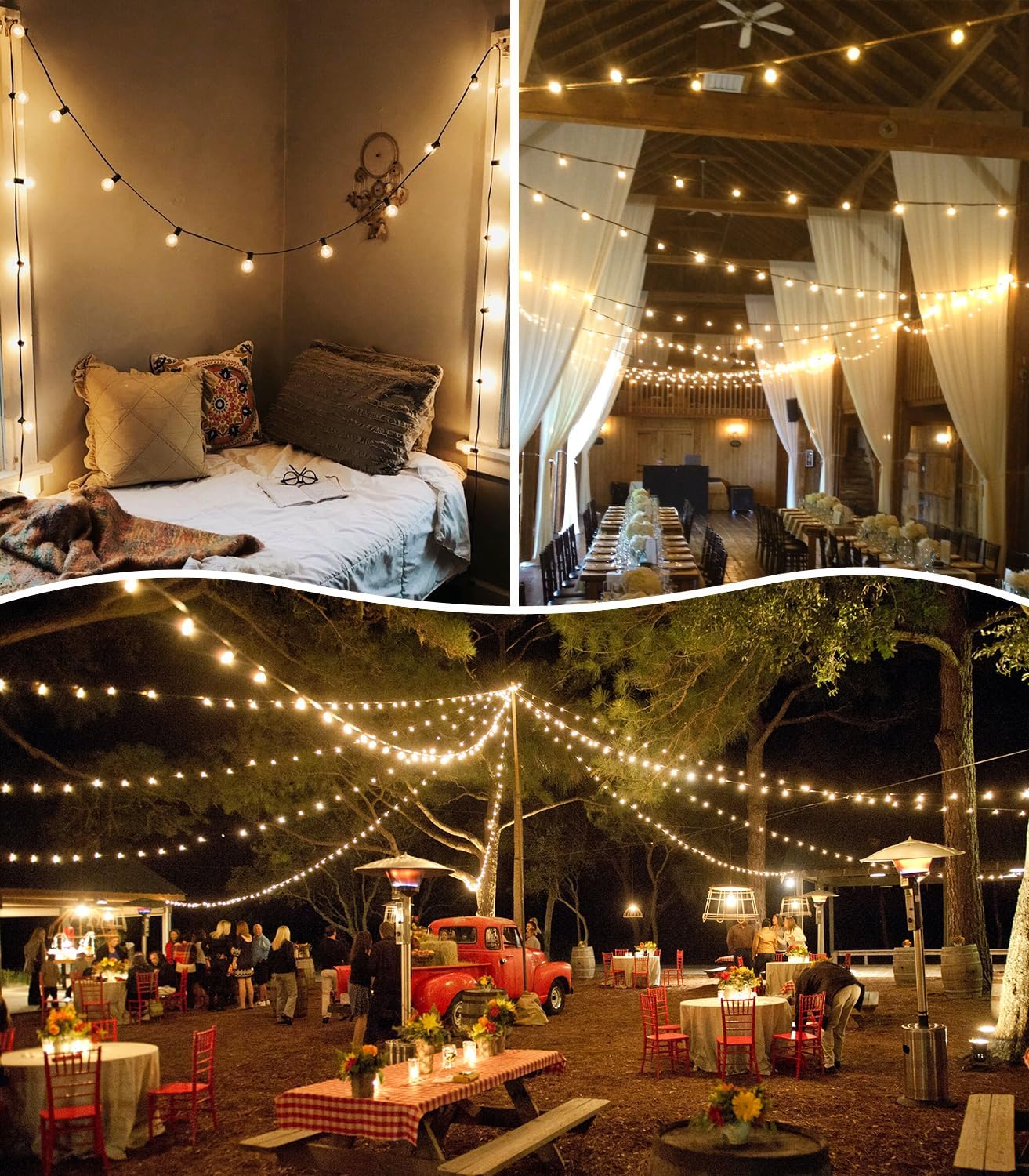 Thumbnail 6 de Outdoor Garden String Lights LED 20m G40