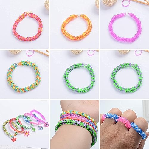 Detalle de JcoGel Juego de 2500 cintas de loom, 32 colores - Gomas para hacer pulseras