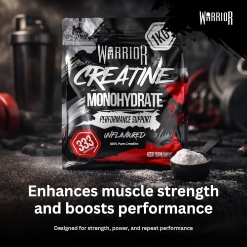 Detalle 2 de Warrior Creatine Monohydrate Powder 1kg – Pure Micronised Creatine for Strength, Power and Muscle Growth