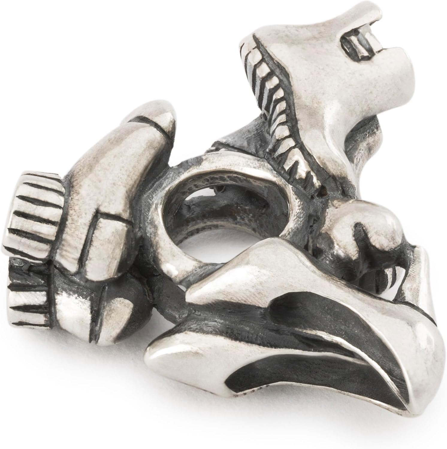 Detalle de Trollbeads Herbst Kollektion Pfad des Glücks 2024 Silberbeads – Handgefertigt (TAGBE-40136)