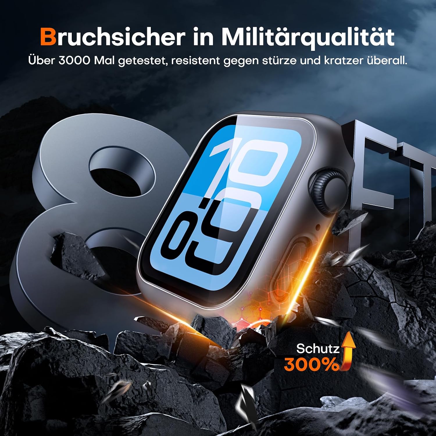 Thumbnail 2 de TAURI Apple Watch Hülle 44mm 2er Set