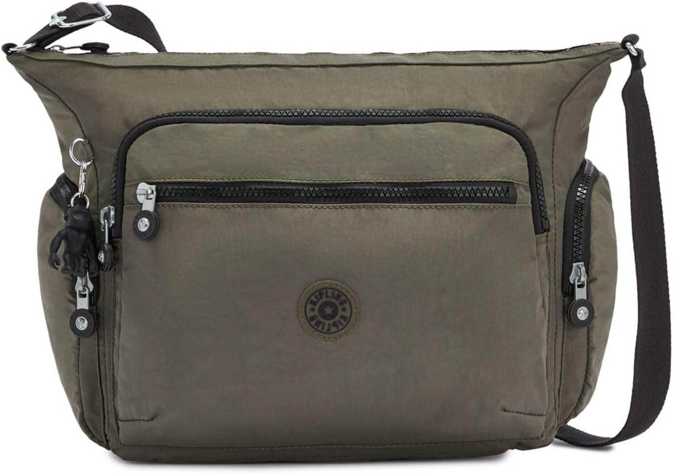 Detalle de Kipling Gabbie 💚 Bolso Bandolera Mujer Talla Única Verde Moss