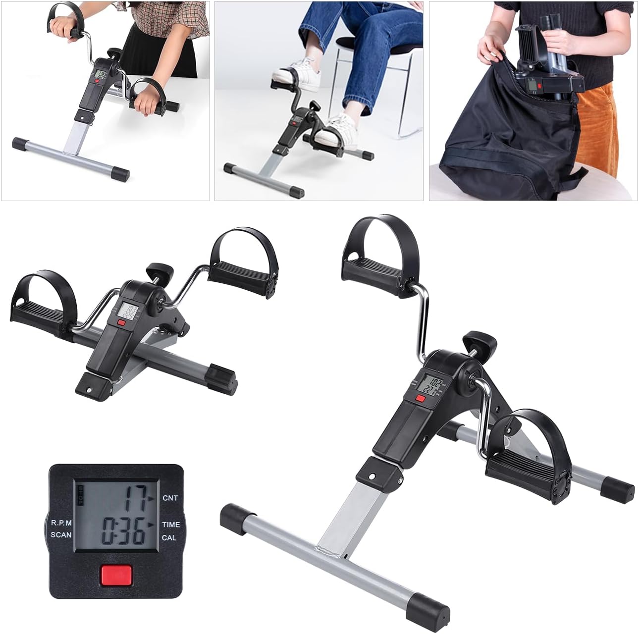 Thumbnail 3 de Himaly Mini Exercise Bike Portable Pedal Exerciser