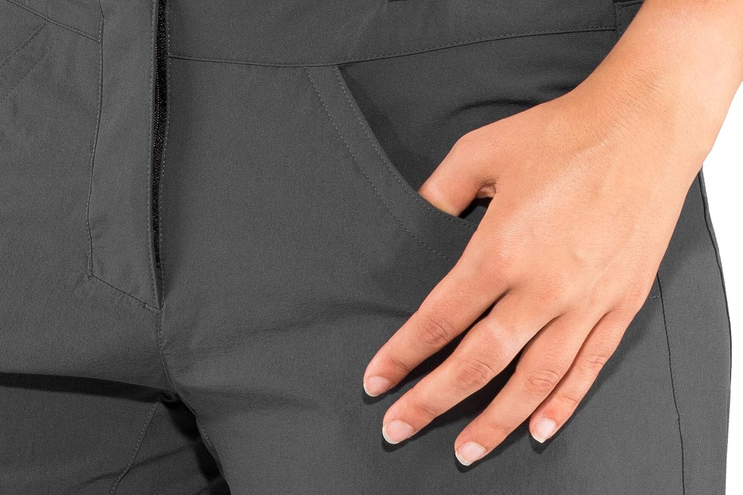 Detalle 2 de Gonso Mira Damen-Kurze Fahrradhose 2in1 mit einknöpfbarer Radunterhose und Relax Gel Comfort Sitzpolster