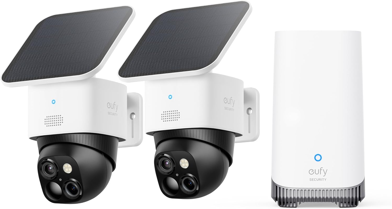 Thumbnail 5 de eufy Security SoloCam S340: 3K Dual-Lens Solar Security Camera